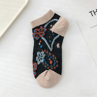 Vintage-Socken Mit Blumenmuster