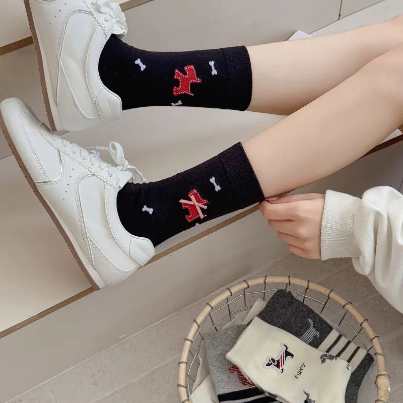 Lässige Socken Mit Hundedruck