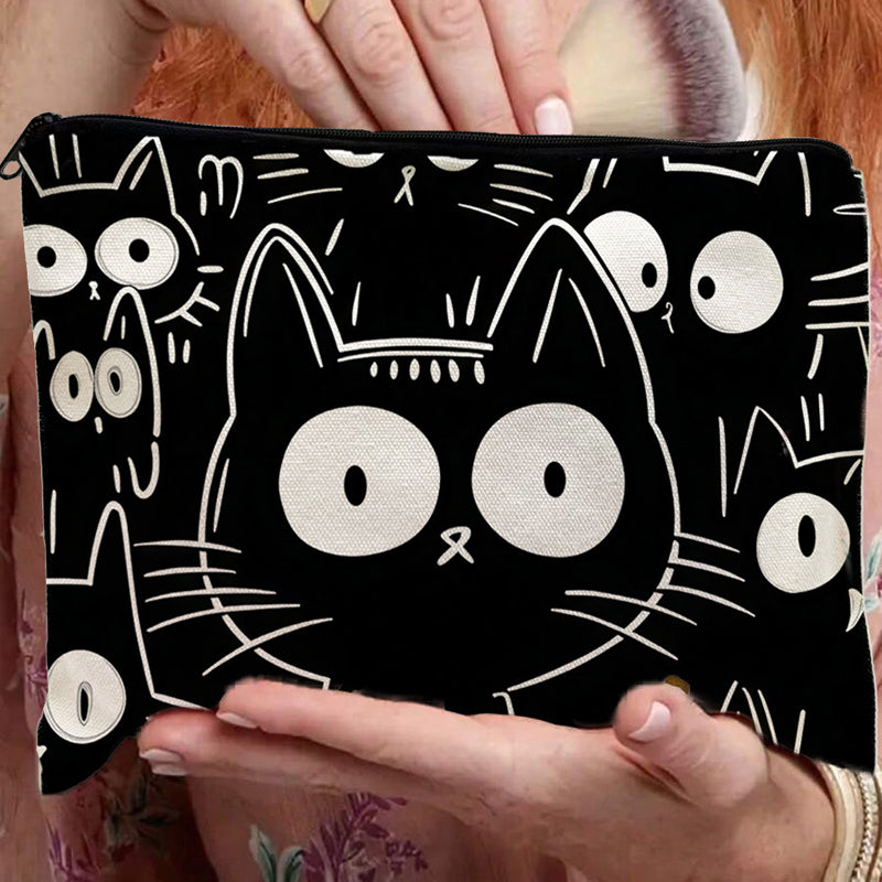 Lässige Tasche Mit Katzenmuster