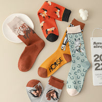 Lässige Socken Mit Tiermuster