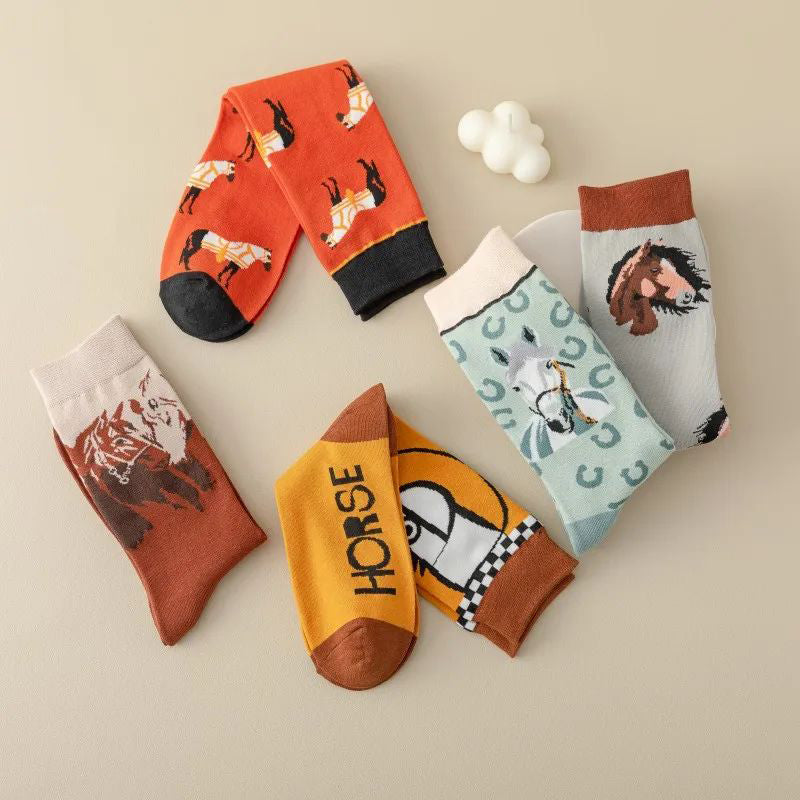 Lässige Socken Mit Tiermuster