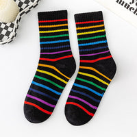 Bunte Gestreifte Socken