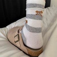 Lässige Socken Mit Welpenmotiv
