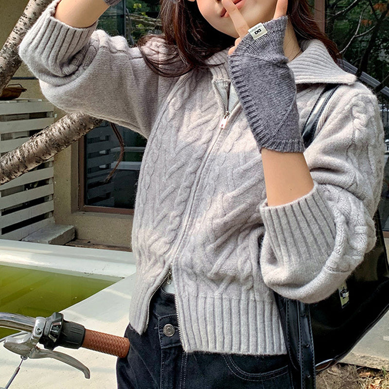 Einfarbige Warme Handschuhe