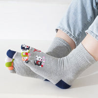 Cartoon-Socken Mit Fünf Zehen