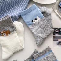 Lässige Socken Mit Welpenmotiv
