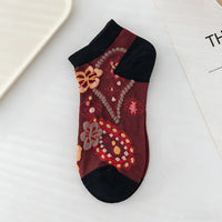 Vintage-Socken Mit Blumenmuster