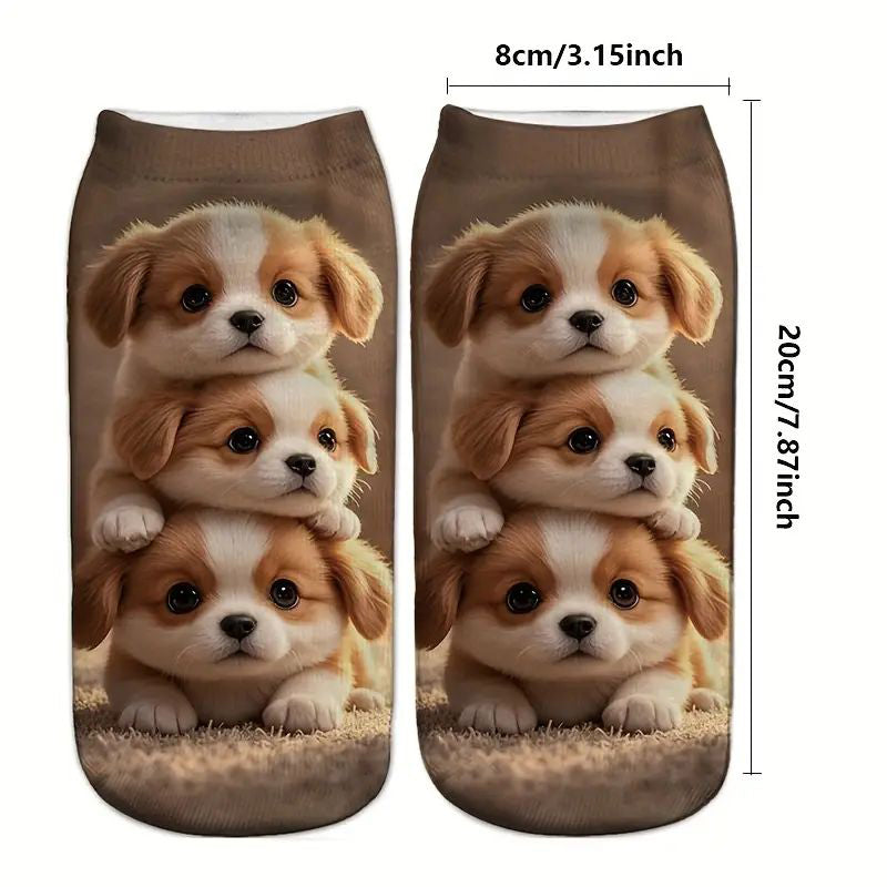 Lässige Socken Mit Animalprint