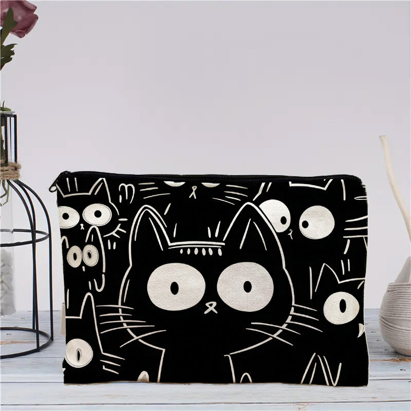 Lässige Tasche Mit Katzenmuster