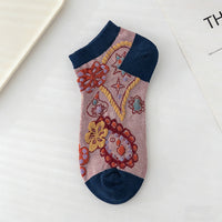 Vintage-Socken Mit Blumenmuster