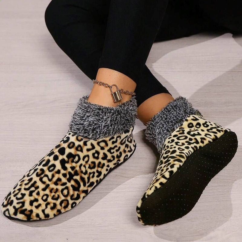 Warme Socken Mit Leopardenmuster