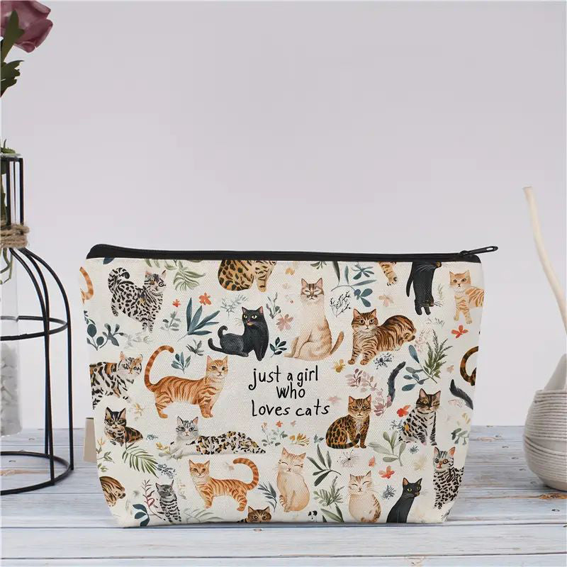 Lässige Tasche Mit Katzenmuster