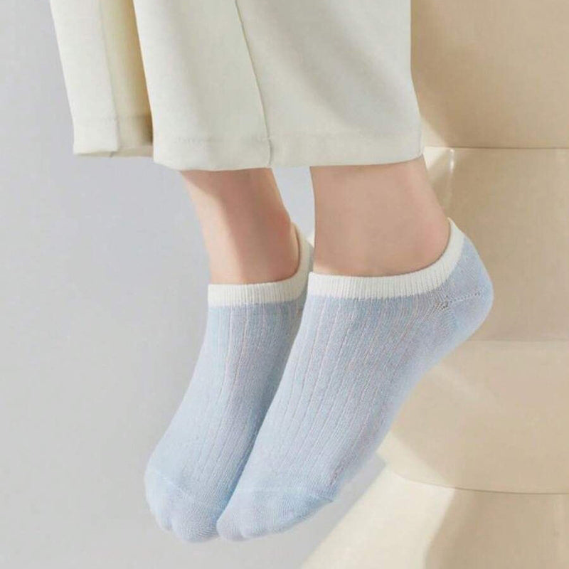 Lässige Socken Mit Farbblockmuster