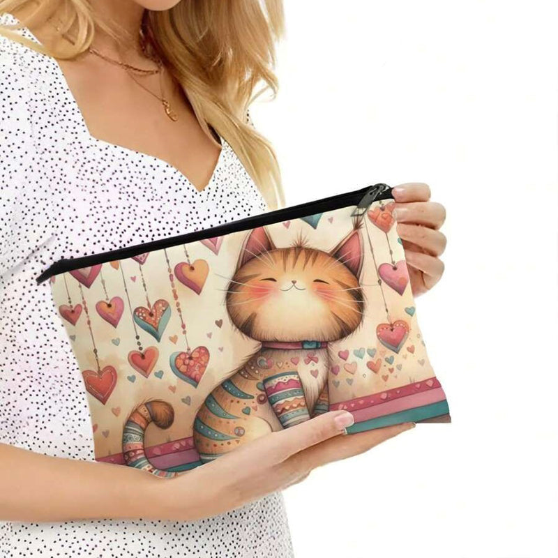 Lässige Tasche Mit Katzenmuster