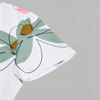 Lässiges T-Shirt Mit Blumenmuster