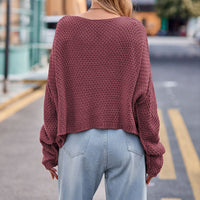 Lässiger Pullover Mit Zopfmuster