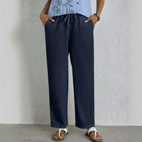 【Baumwolle Und Leinen】Bequeme Freizeithose