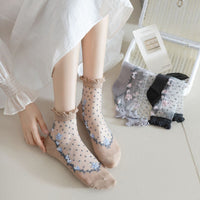 Atmungsaktive Blumensocken