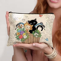Tasche Mit Cartoon-Katze