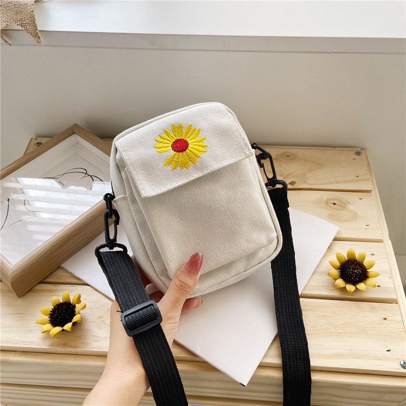 Lässige Canvastasche Mit Gänseblümchen-Motiv