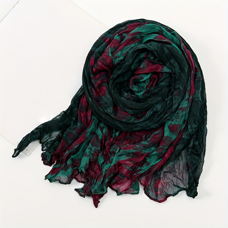 Vintage-Schal Mit Farbverlauf