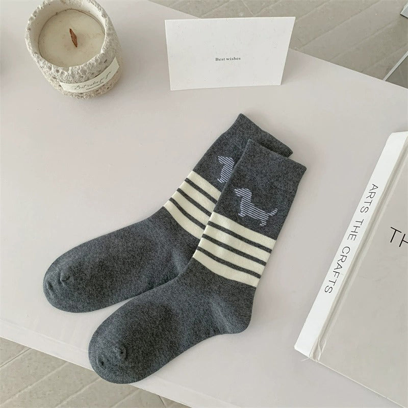 Lässige Socken Mit Hundedruck