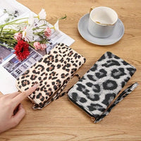 Vintage Geldbörse Mit Leopardenmuster