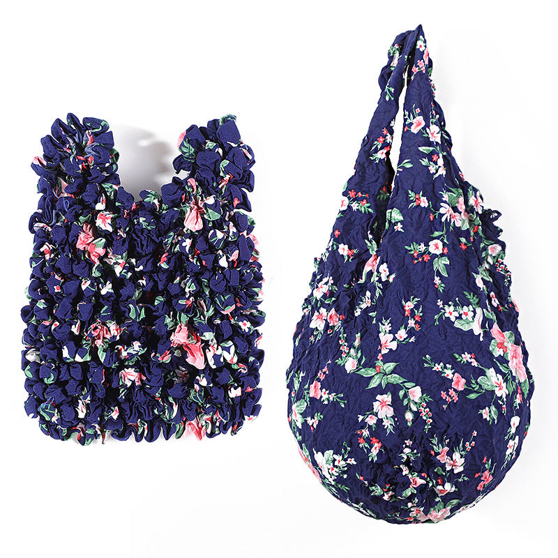 Vintage-Tasche Mit Blumenmuster