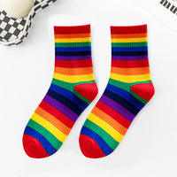 Bunte Gestreifte Socken