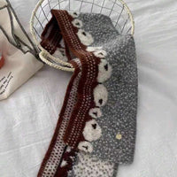 Warmer Schal Mit Schafsmuster