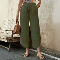 【Baumwolle Und Leinen】Bequeme Freizeithose