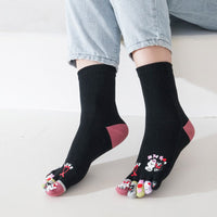 Cartoon-Socken Mit Fünf Zehen
