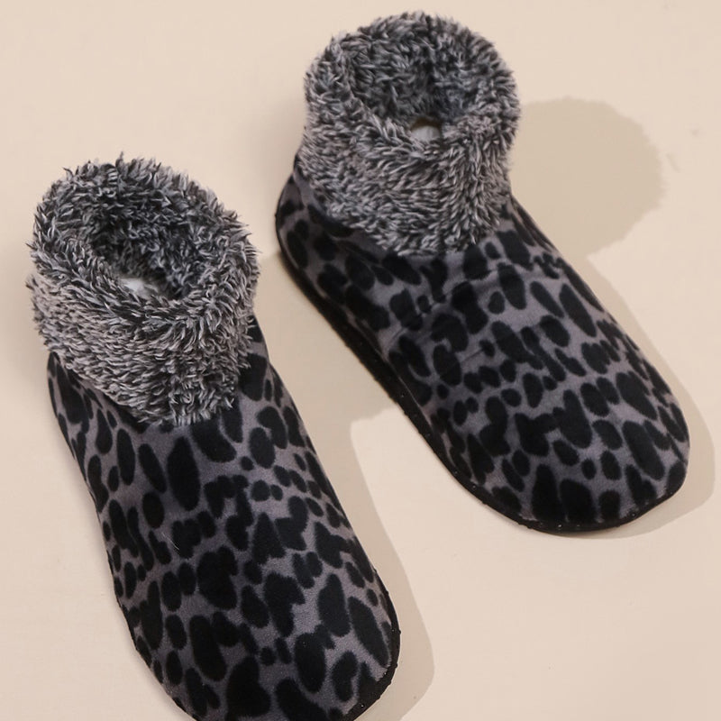 Warme Socken Mit Leopardenmuster