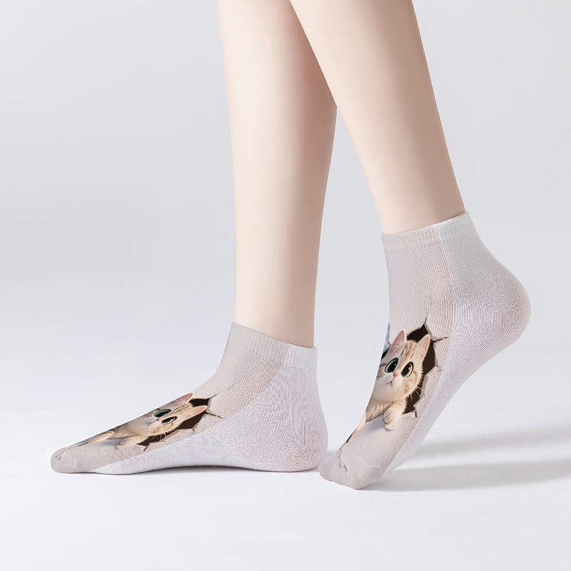 Lässige Socken Mit Animalprint