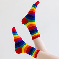 Bunte Gestreifte Socken
