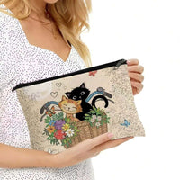 Tasche Mit Cartoon-Katze