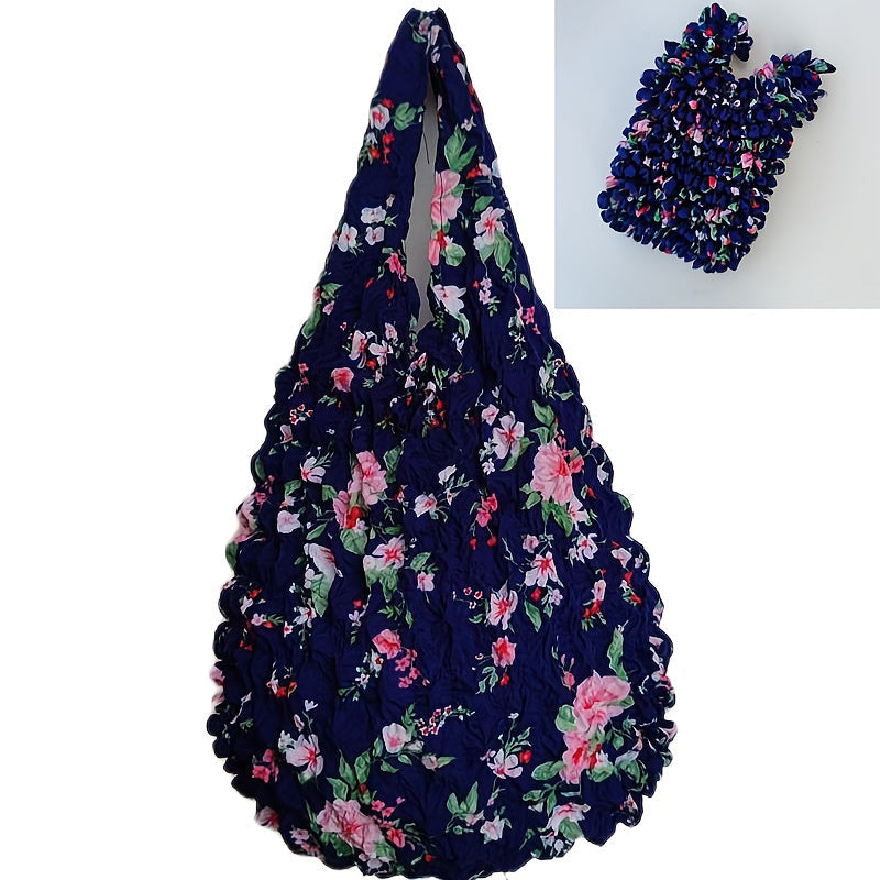 Vintage-Tasche Mit Blumenmuster