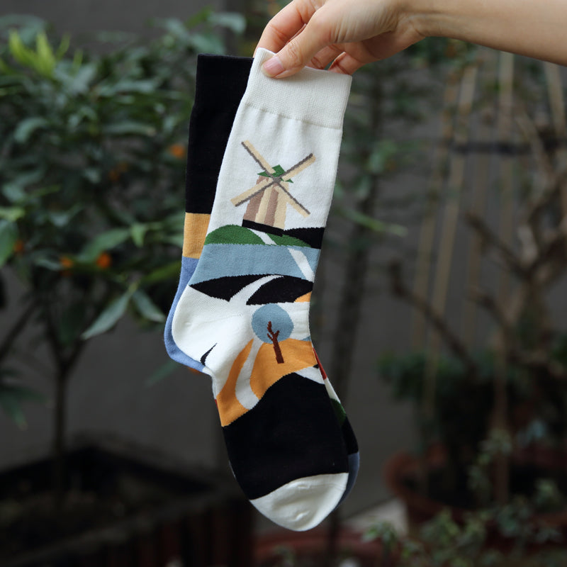 Lässige Asymmetrische Socken