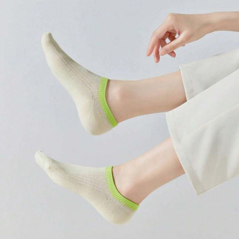 Lässige Socken Mit Farbblockmuster