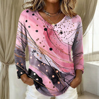 Lässiges Farbverlauf-T-Shirt