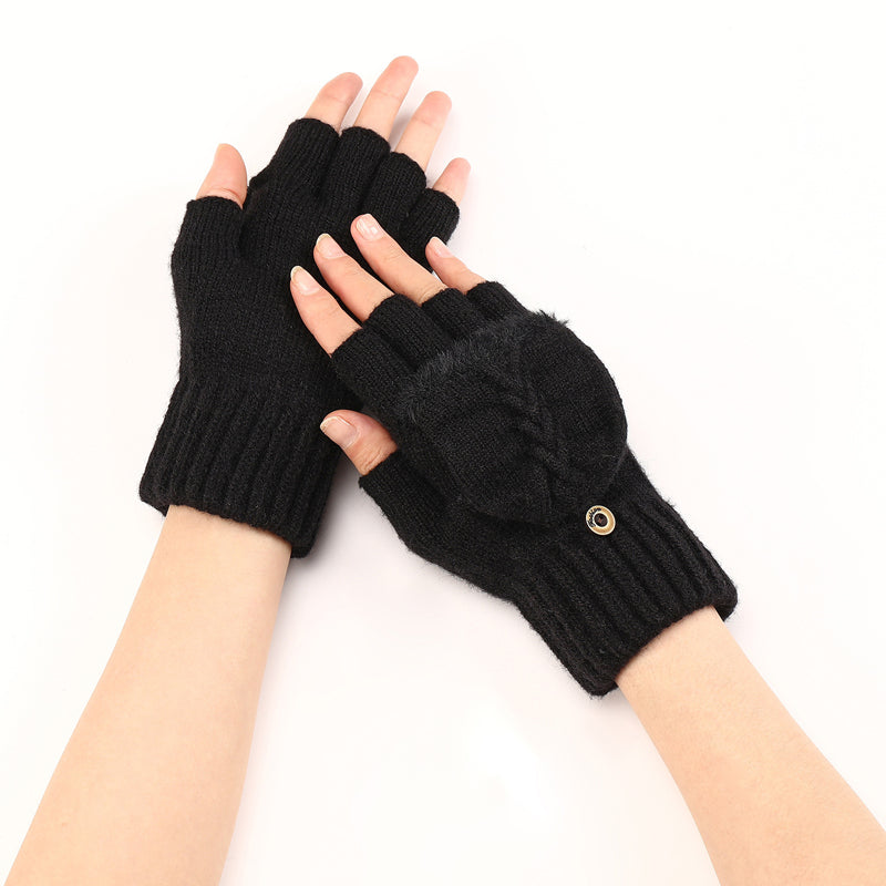 Einfarbige Warme Handschuhe