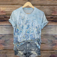 Vintage T-Shirt Mit Blumendruck