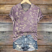 Vintage T-Shirt Mit Blumendruck