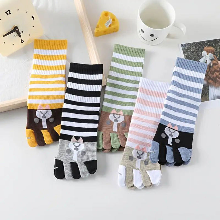 Packung Mit 5 Paar Fünf-Zehen-Socken