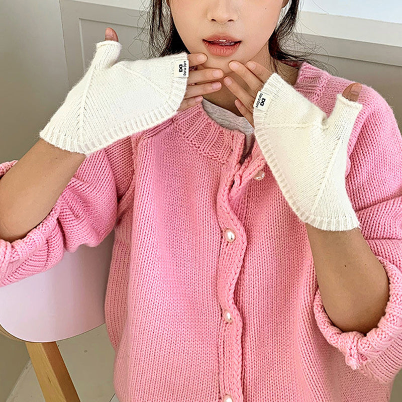 Einfarbige Warme Handschuhe