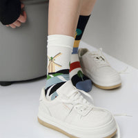 Lässige Asymmetrische Socken