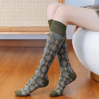 Vintage-Socken Mit Blumenmuster