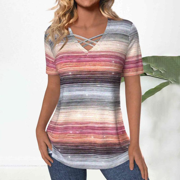 Lässige Bluse Mit Farbverlauf