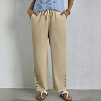 【Baumwolle Und Leinen】Bequeme Freizeithose