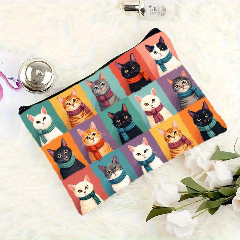 Lässige Tasche Mit Katzenmuster